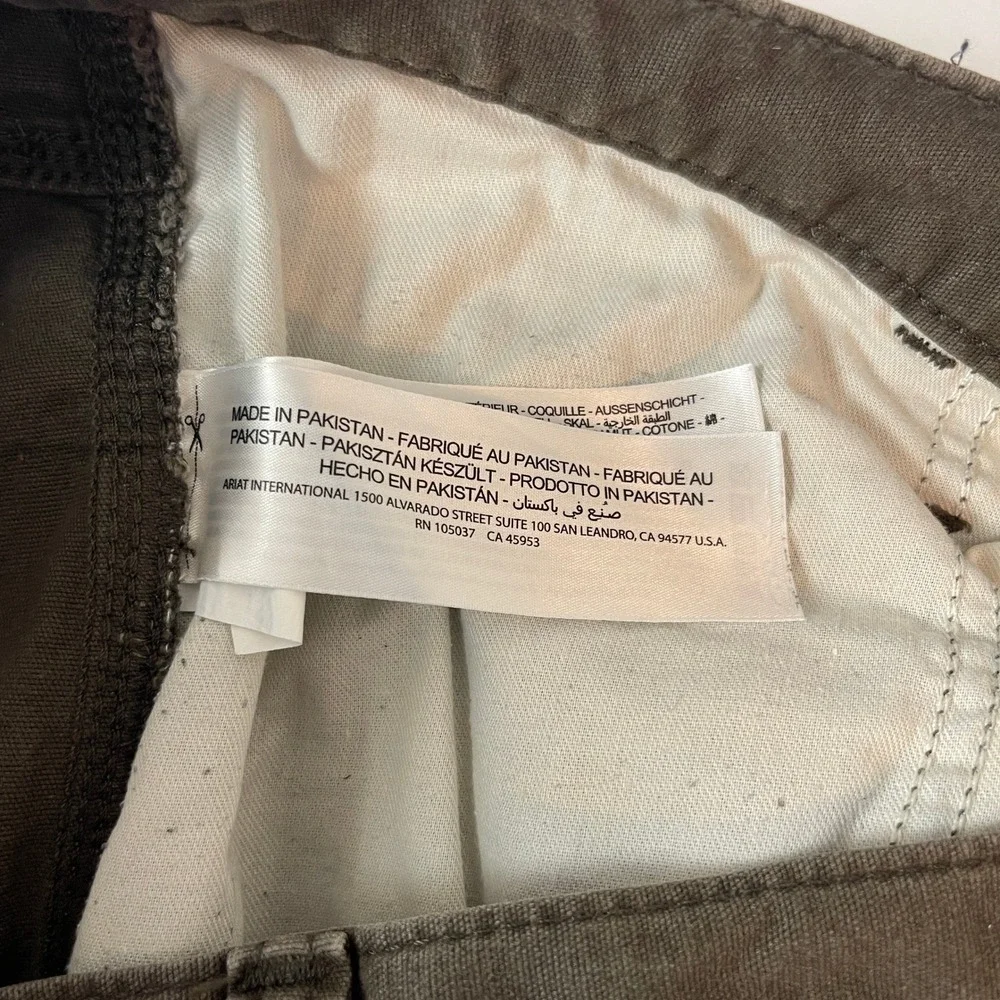 Ariat Pants Mens 40x32 Brown Rebar M4 Relaxed Straight Canvas Workwear Outdoor